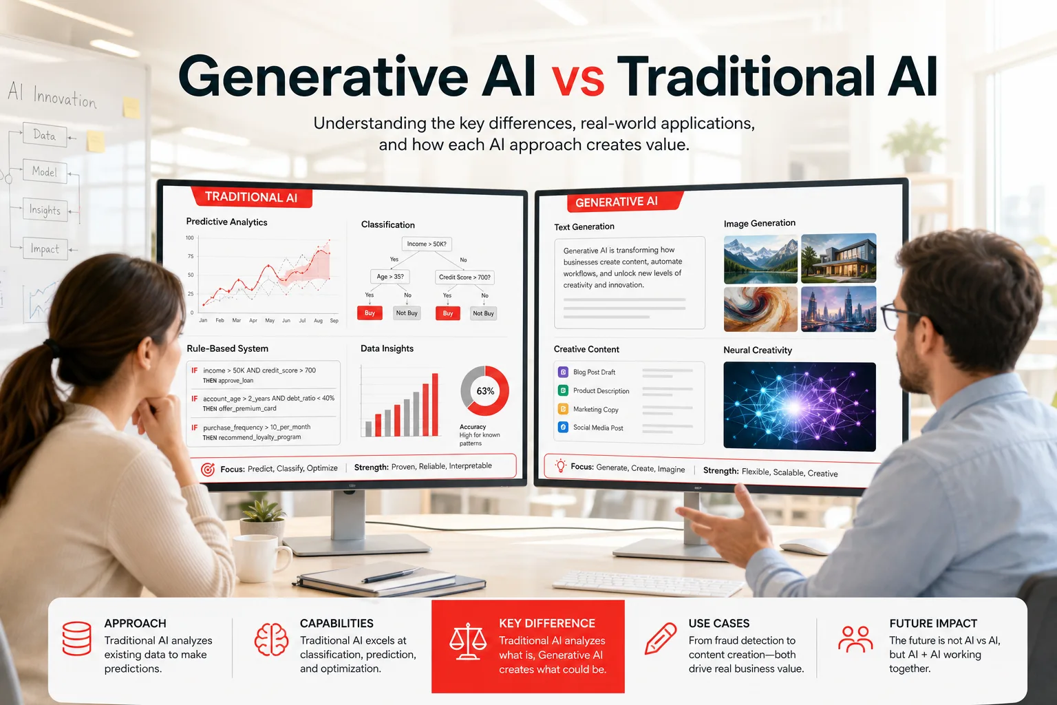 Generative AI vs Traditional AI: What's the Difference?