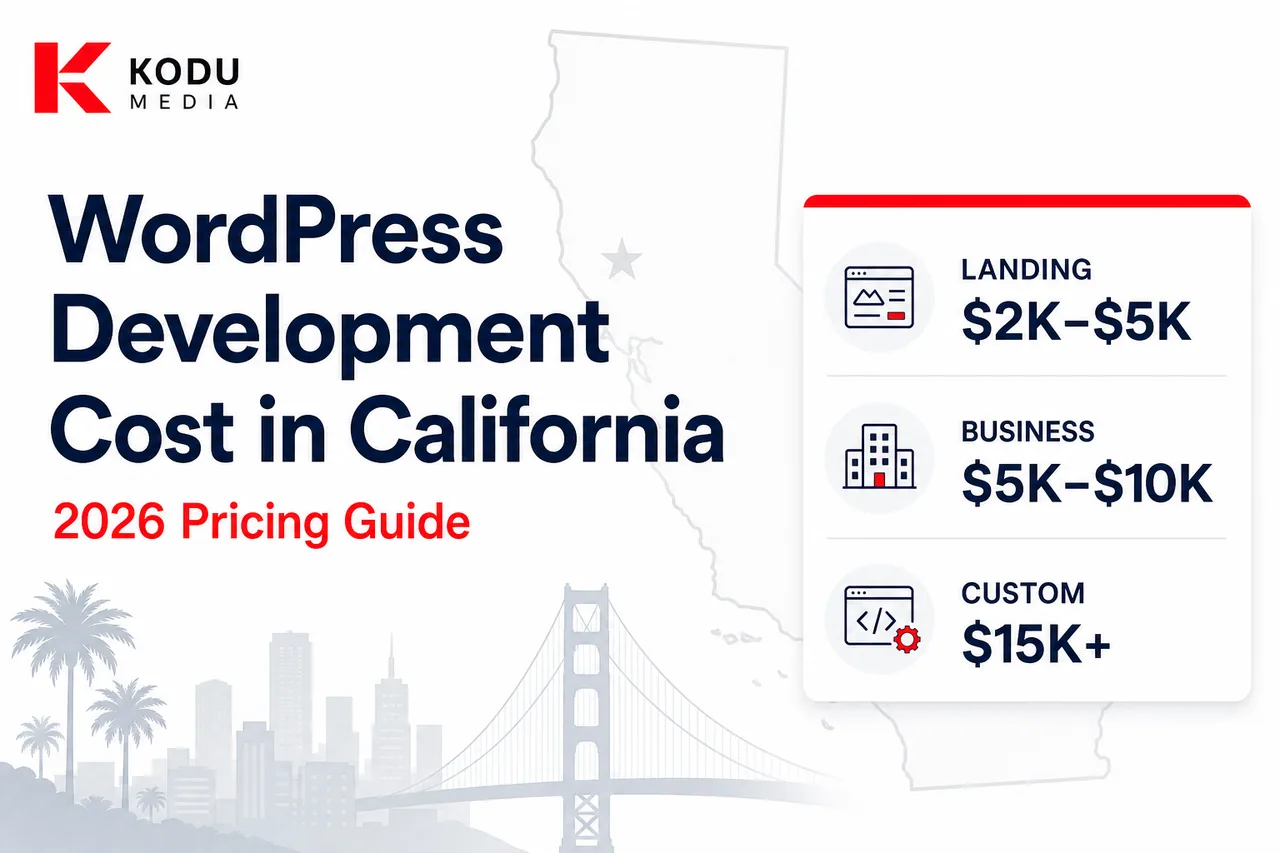 WordPress Development Cost in California (2026 Guide)